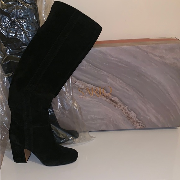 Franco Sarto Shoes - Franco Sarto knee high black suede boots